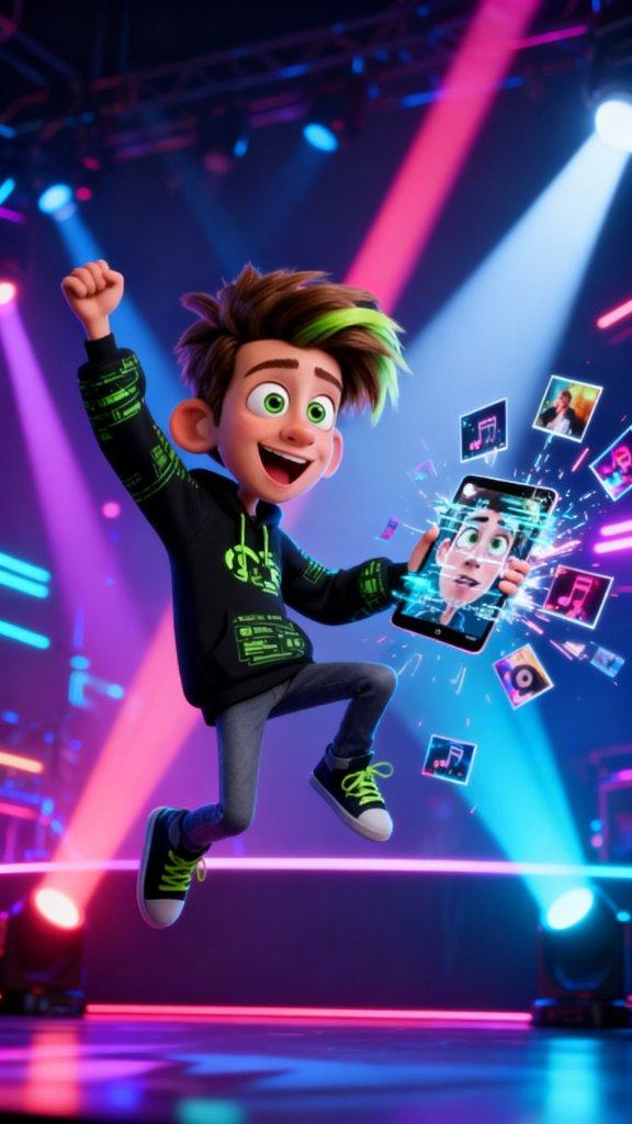 Мальчик с AI технологиями